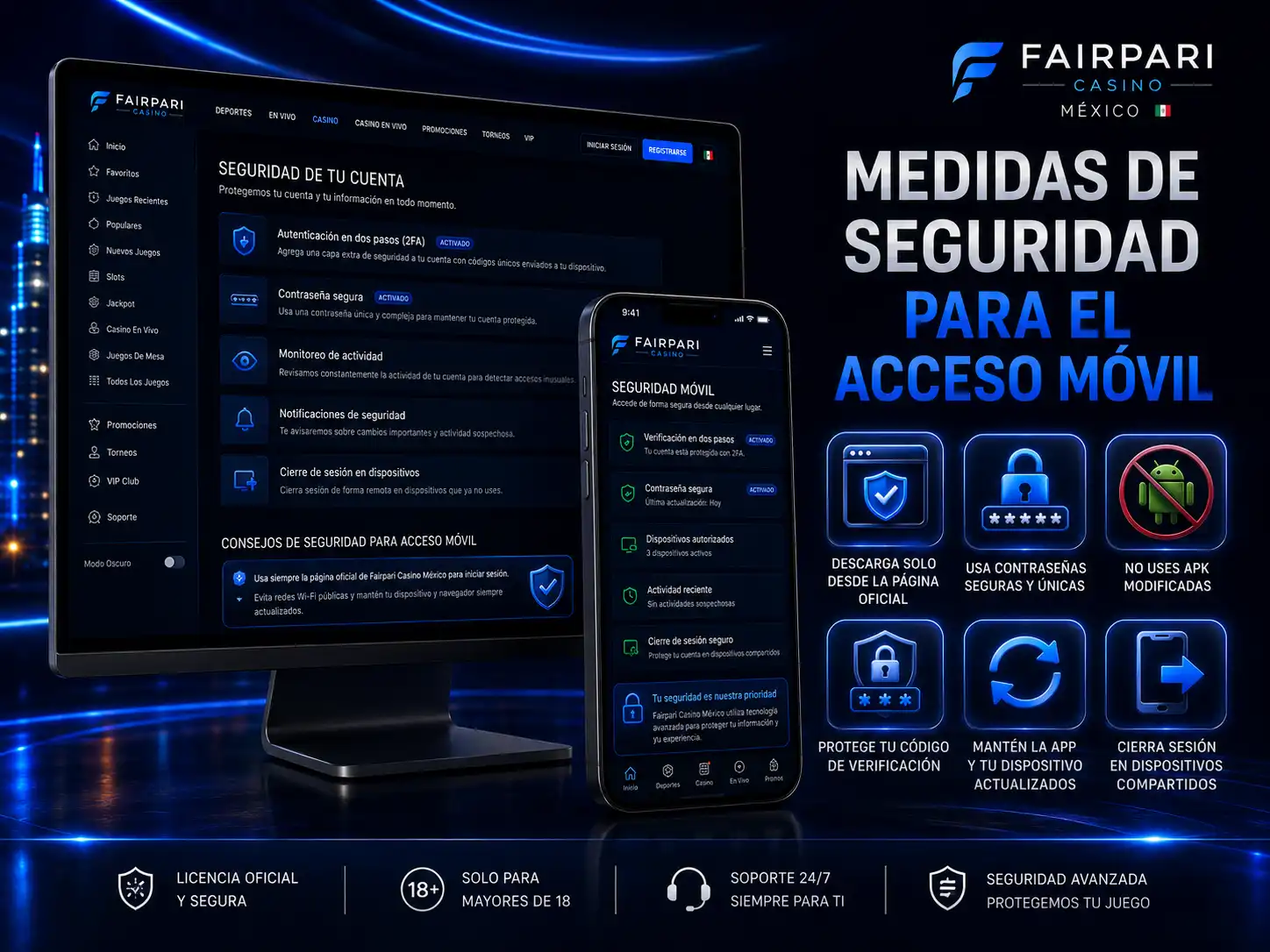 Medidas de seguridad para el acceso móvil