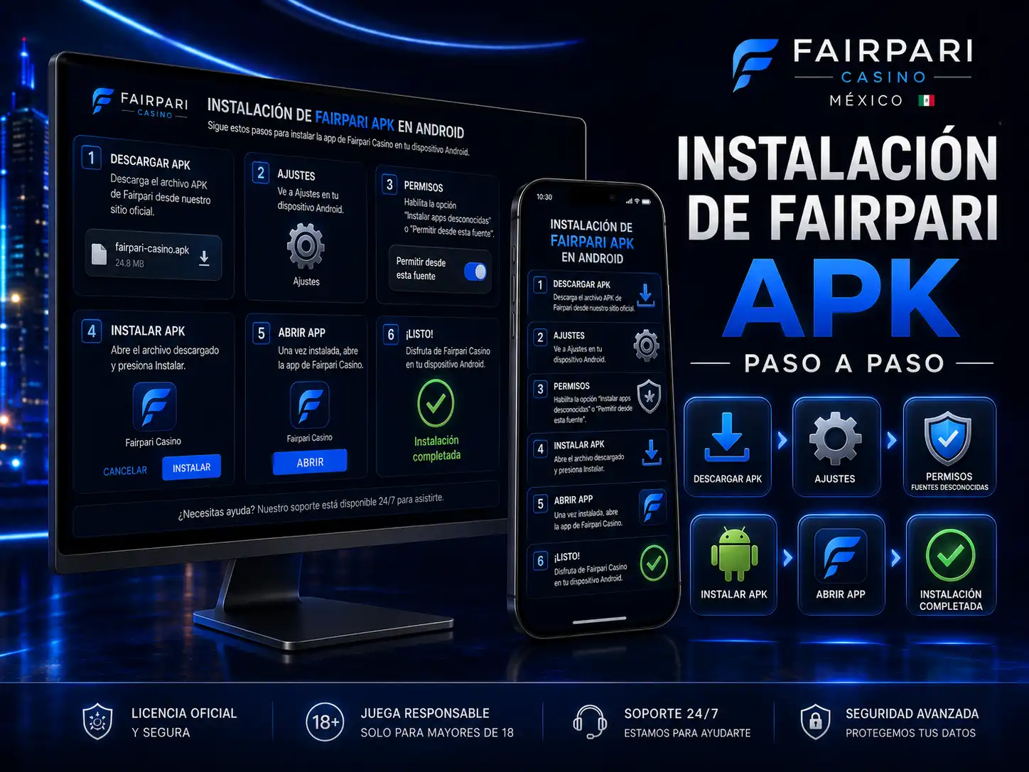 Instalación de Fairpari APK paso a paso