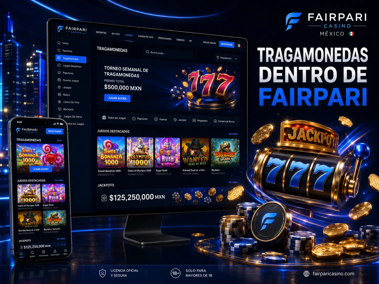 Tragamonedas dentro de Fairpari