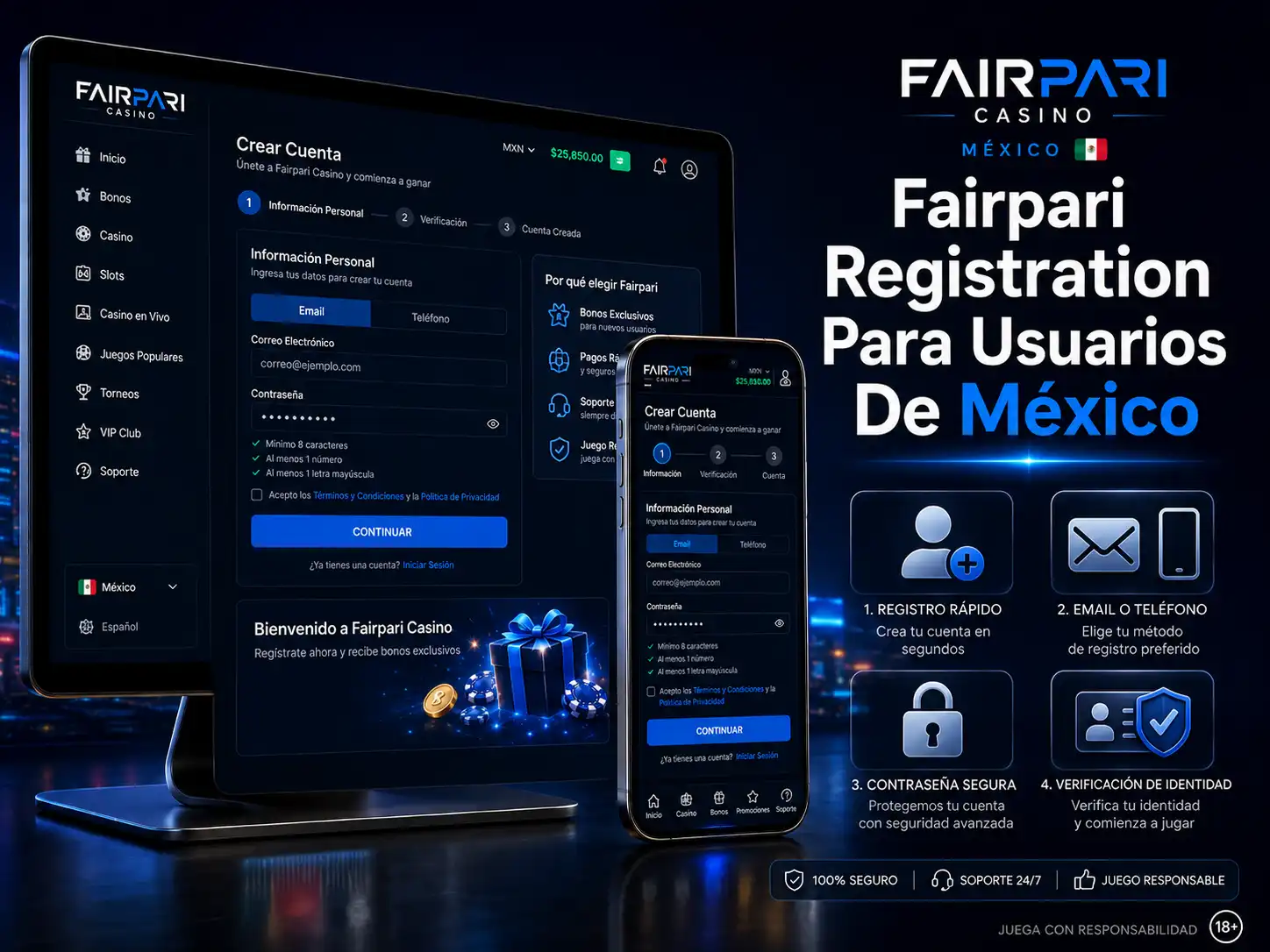 Fairpari Registration Para Usuarios De México