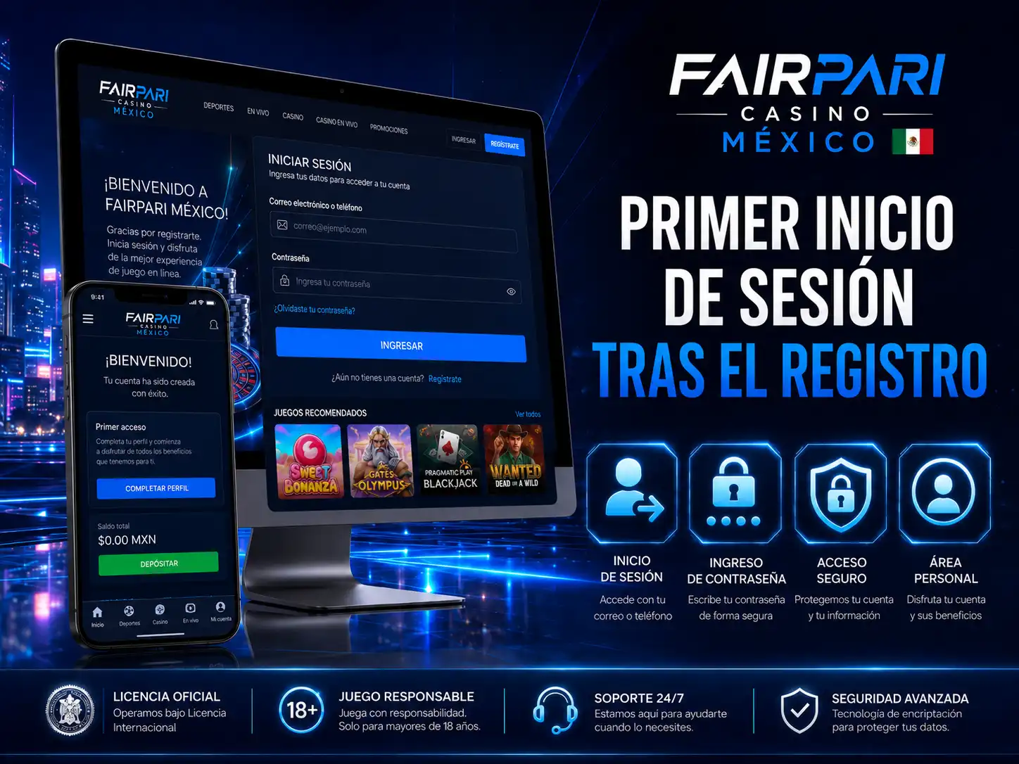 Primer Inicio De Sesión Tras El Registro